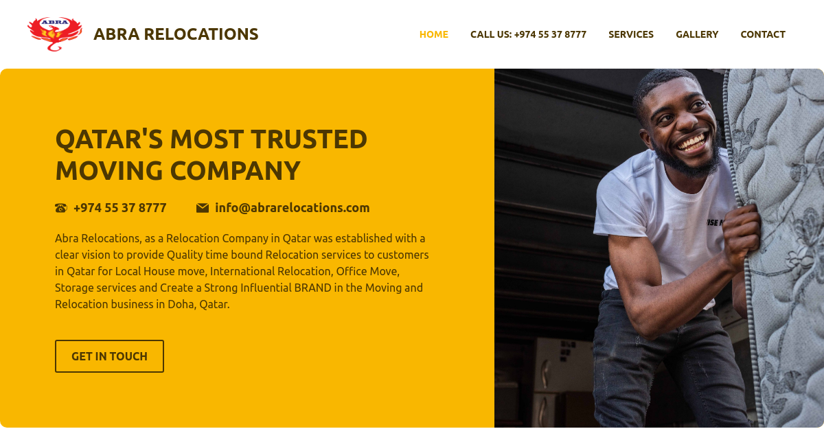 Website screenshot developed by omygro that helps in increasing business through digital marketing